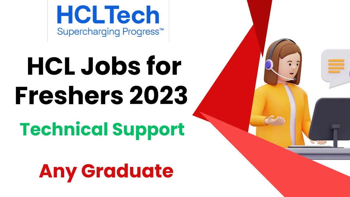 HCL Jobs for Freshers 2023