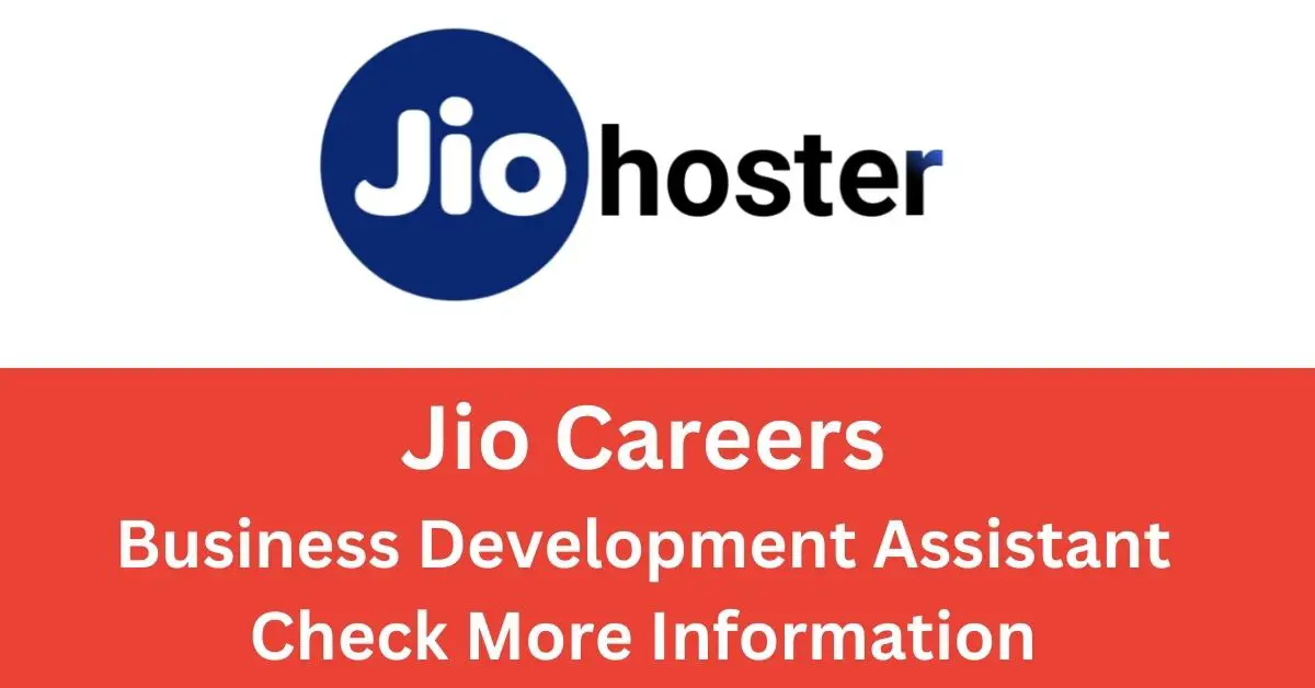JIO Hoster Recruitment 2024