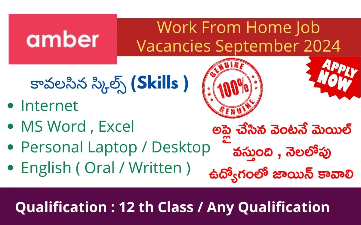 Work From Home Job Vacancies September 2024