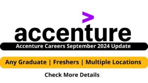 Accenture Careers September 2024 Update
