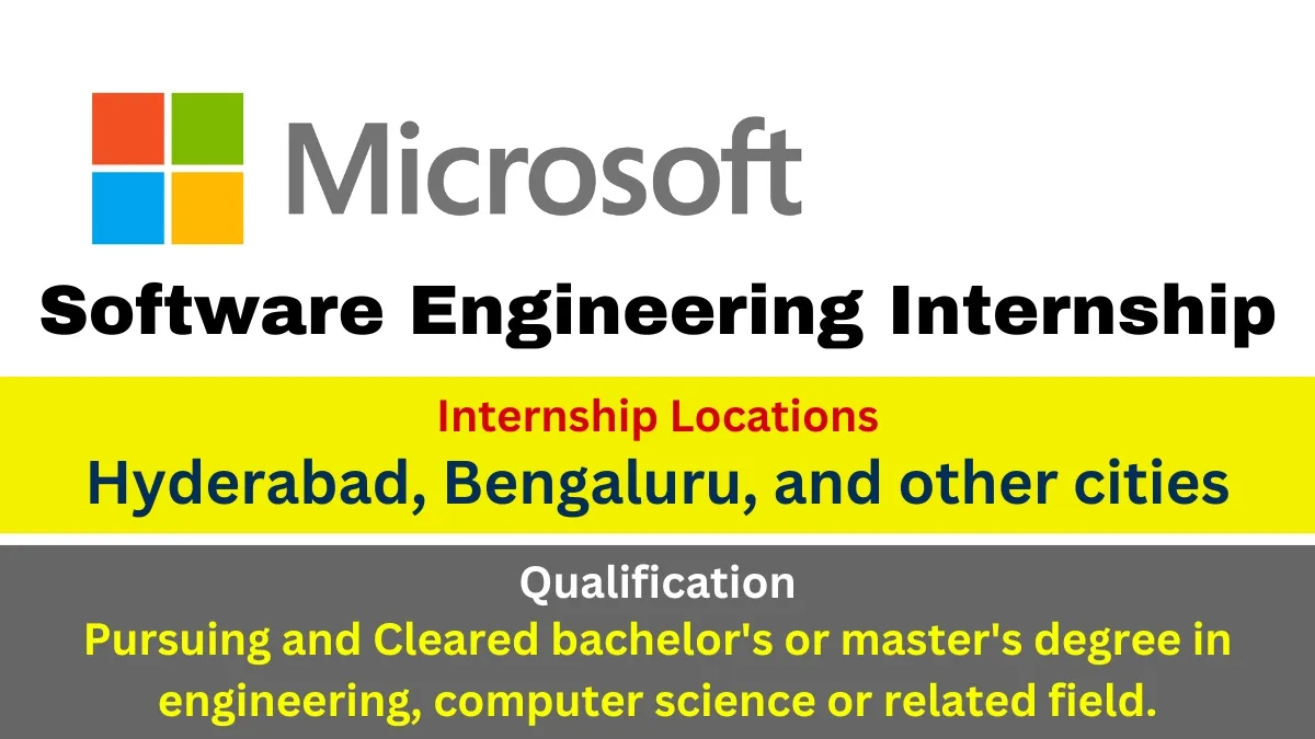 Microsoft Off-Campus Software Engineering Internship Oct 2024