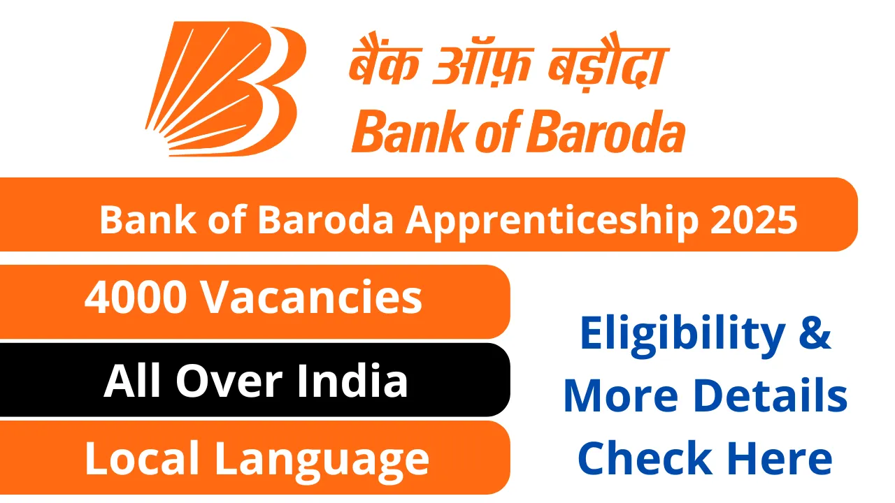 Bank of Baroda Apprenticeship 2025