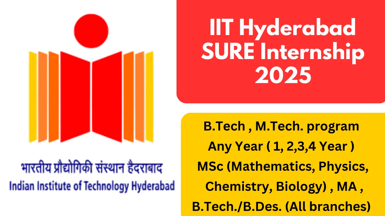 IIT Hyderabad SURE Internship 2025