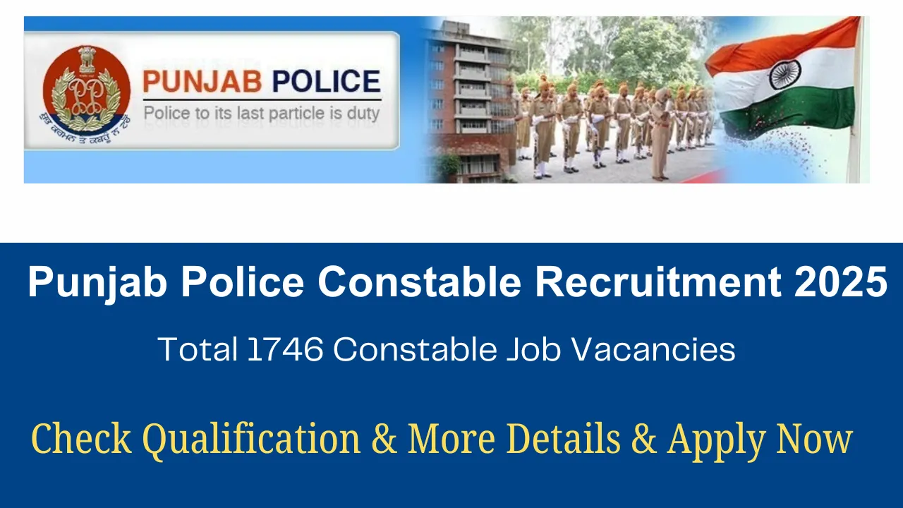 Punjab Police Constable Recruitment 2025