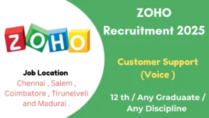 Zoho Chennai Job Vacancies 2025