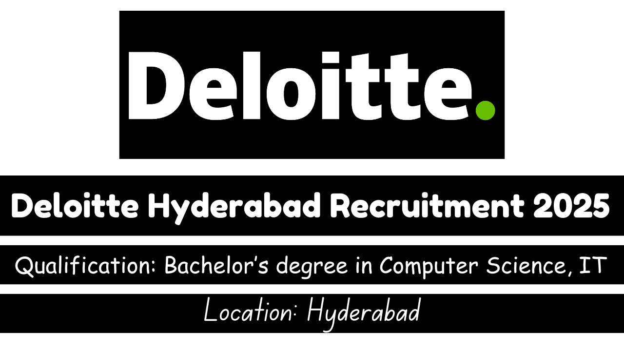 Deloitte Hyderabad Recruitment 2025