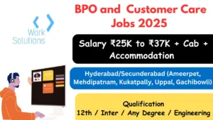 BPO and Customer Care Jobs 2025