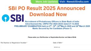 SBI PO Result 2025 Announced