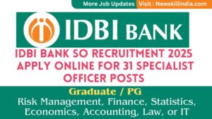IDBI Bank SO Recruitment 2025