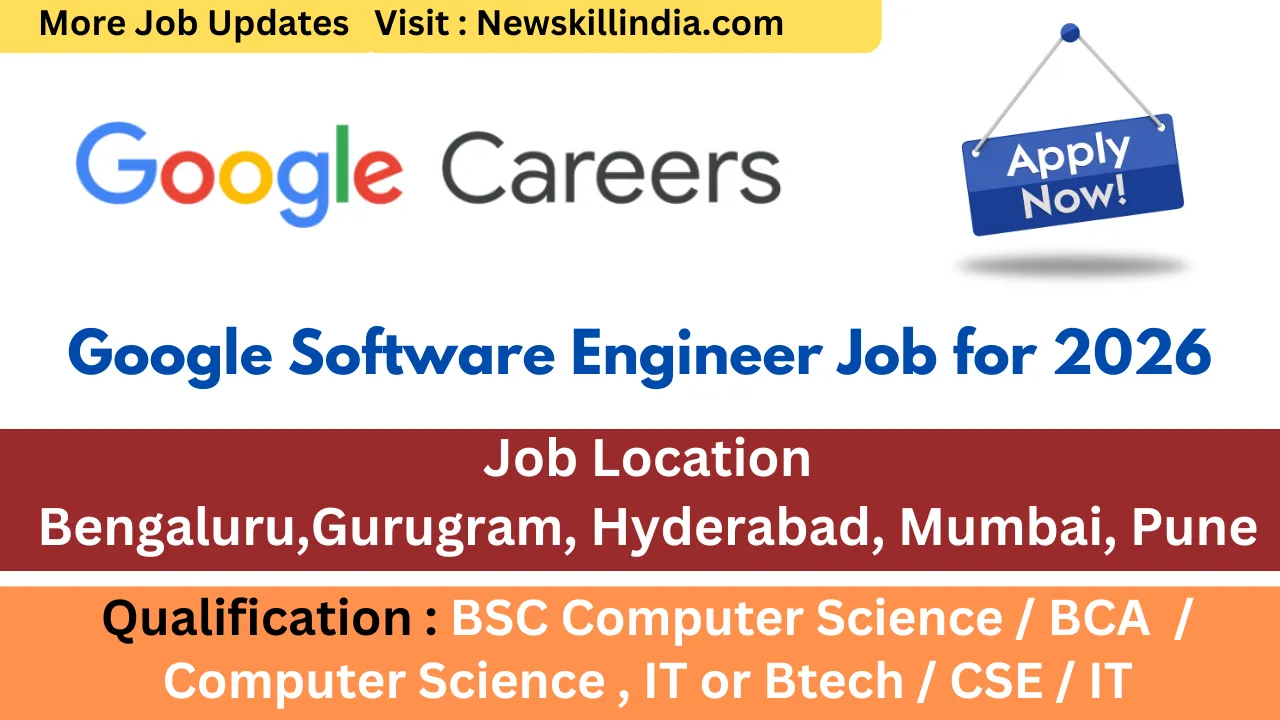 Google Software Engineer Job for 2026 Graduates