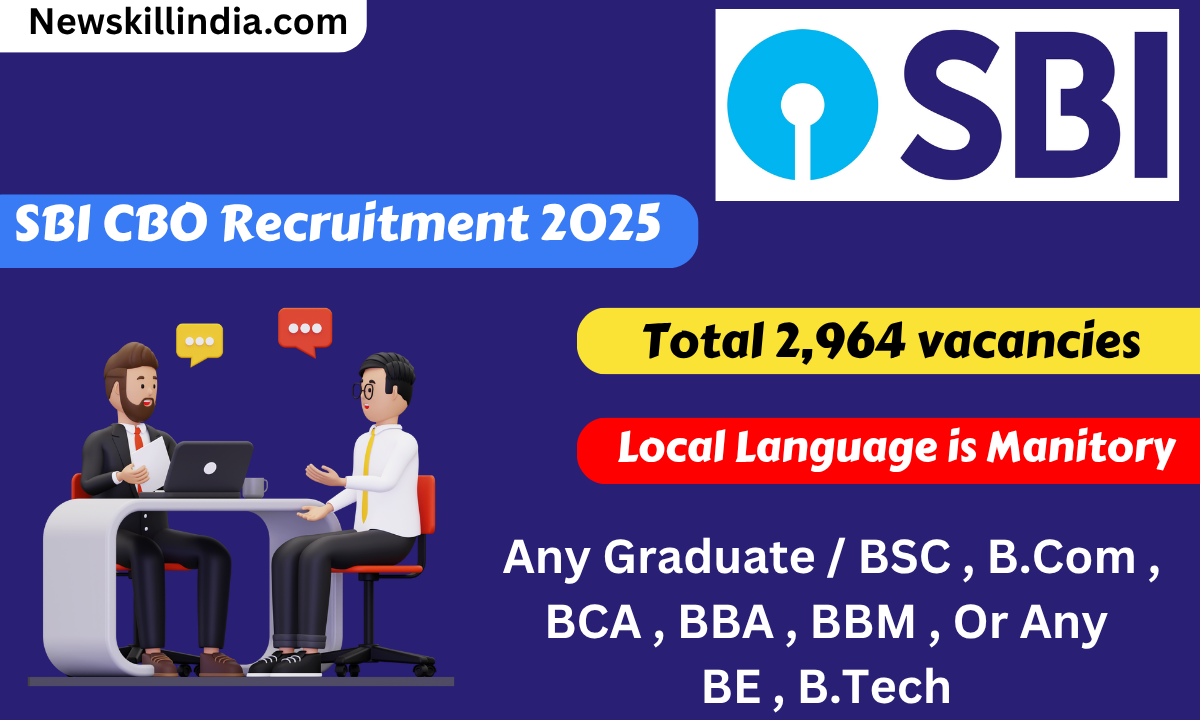 Government Bank Jobs 2025: SBI CBO Recruitment 2025