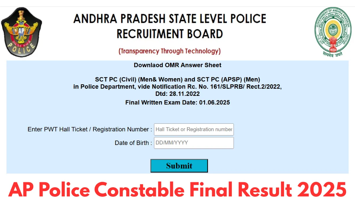 AP Police Constable Final Result 2025