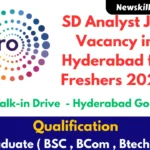 SD Analyst Job Vacancy in Hyderabad for Freshers 2025