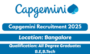 Capgemini Recruitment 2025