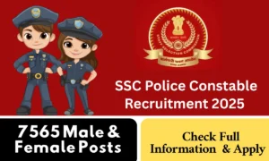 SSC Police Constable Recruitment 2025