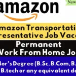 Amazon Transportation Representative 2025 – Permanent Work From Home Job