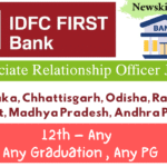 IDFC First Bank Associate Relationship Officer Jobs in India
