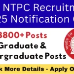 RRB NTPC Recruitment 2025 Notification Out