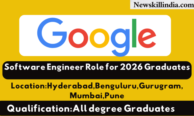 Software Engineer Role for 2026 Graduates- Apply Now - New Skill India
