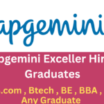 Capgemini Exceller Hiring 2025 Graduates