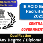 IB ACIO Grade II Recruitment 2025