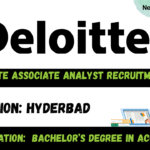 Deloitte Associate Analyst Recruitment 2025