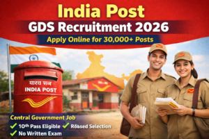 India Postal GDS Recruitment 2026: Apply Online for 30,000+ Gramin Dak