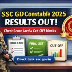 SSC GD Constable 2025 Marks Released