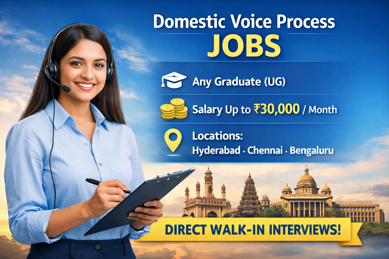 Domestic voice process jobs, Voice process jobs in Hyderabad, Voice process jobs in Chennai, Voice process jobs in Bengaluru, Customer support jobs for freshers, Call center jobs India, Day shift jobs, Direct walk-in jobs, Banking customer support jobs, BPO jobs for freshers, Permanent call center jobs, High salary voice process jobs, Any graduate jobs, Freshers jobs 2026, Immediate joining jobs, Domestic call center jobs, Customer service executive jobs, Non technical jobs for graduates, Work from office jobs, Latest private jobs 2026
