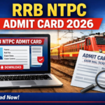 RRB NTPC UG Typing Test Admit Card 2026