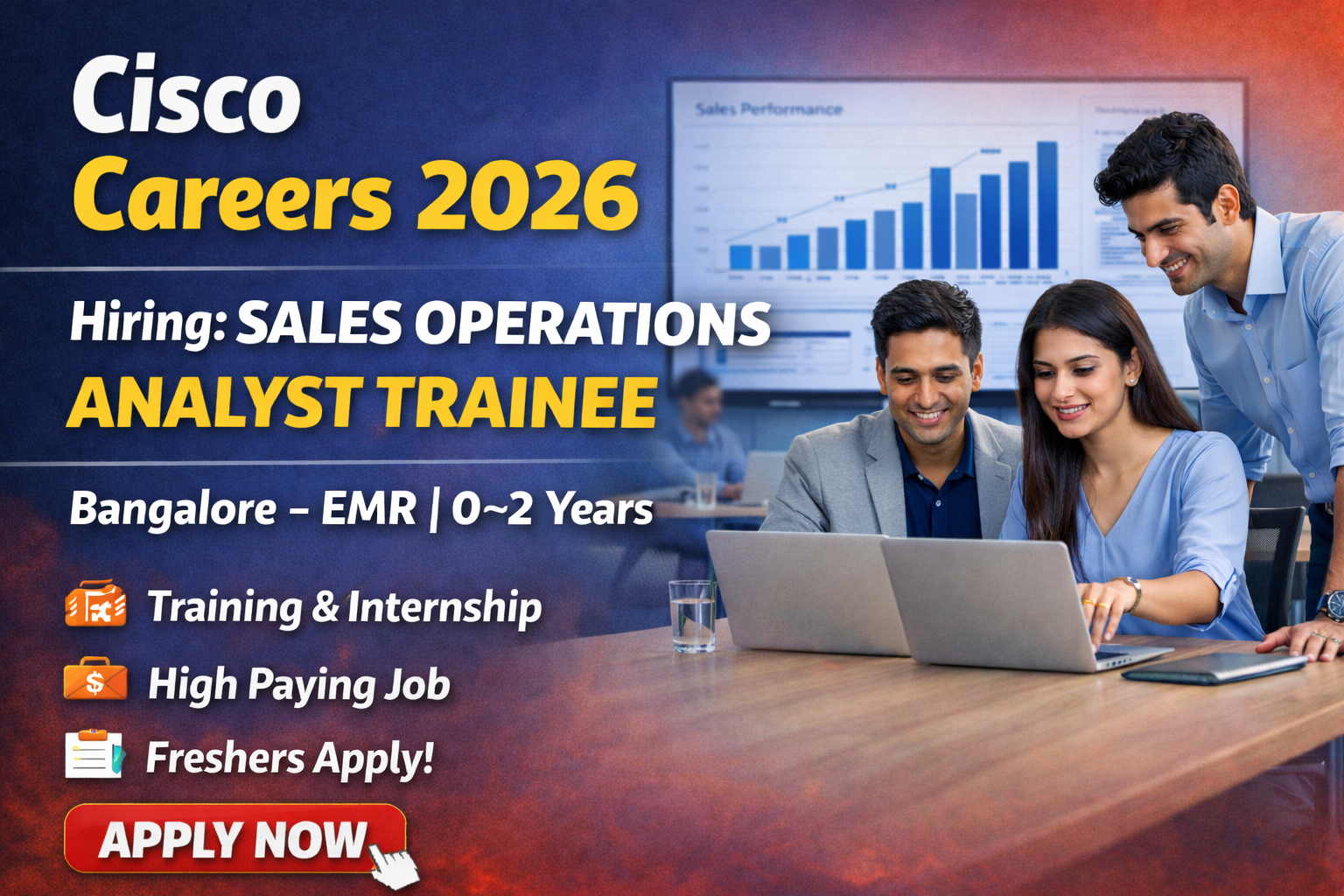 Cisco Sales Operations Analyst Trainee Jobs 2026 – Apply for Freshers