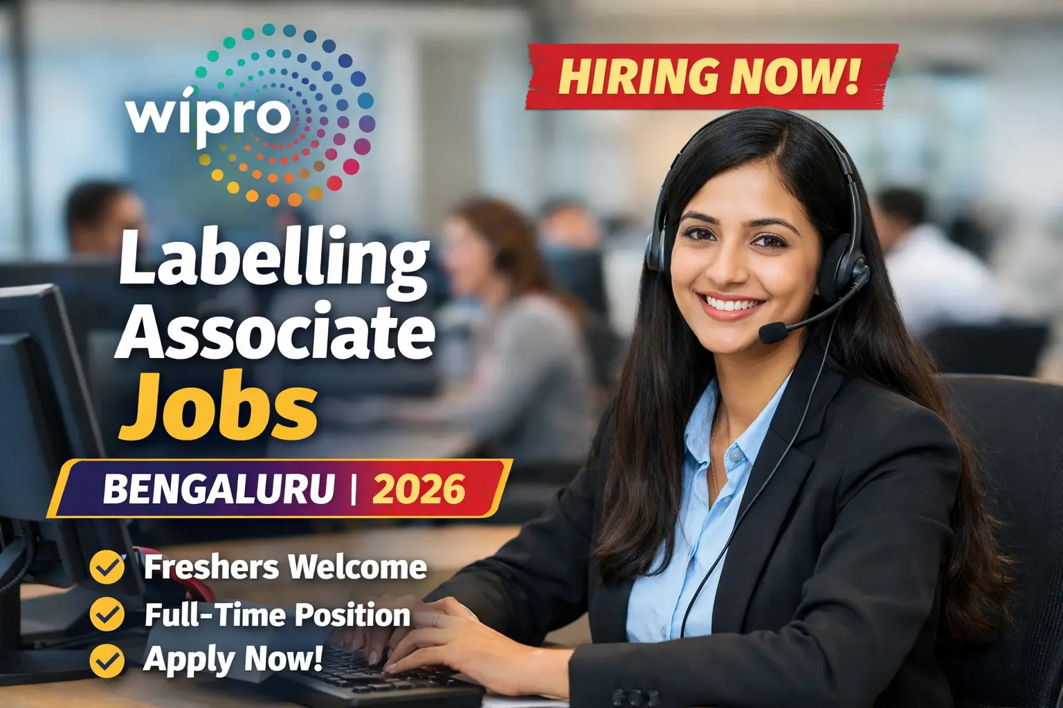 Wipro Hiring Labelling Associate in Bengaluru 2026