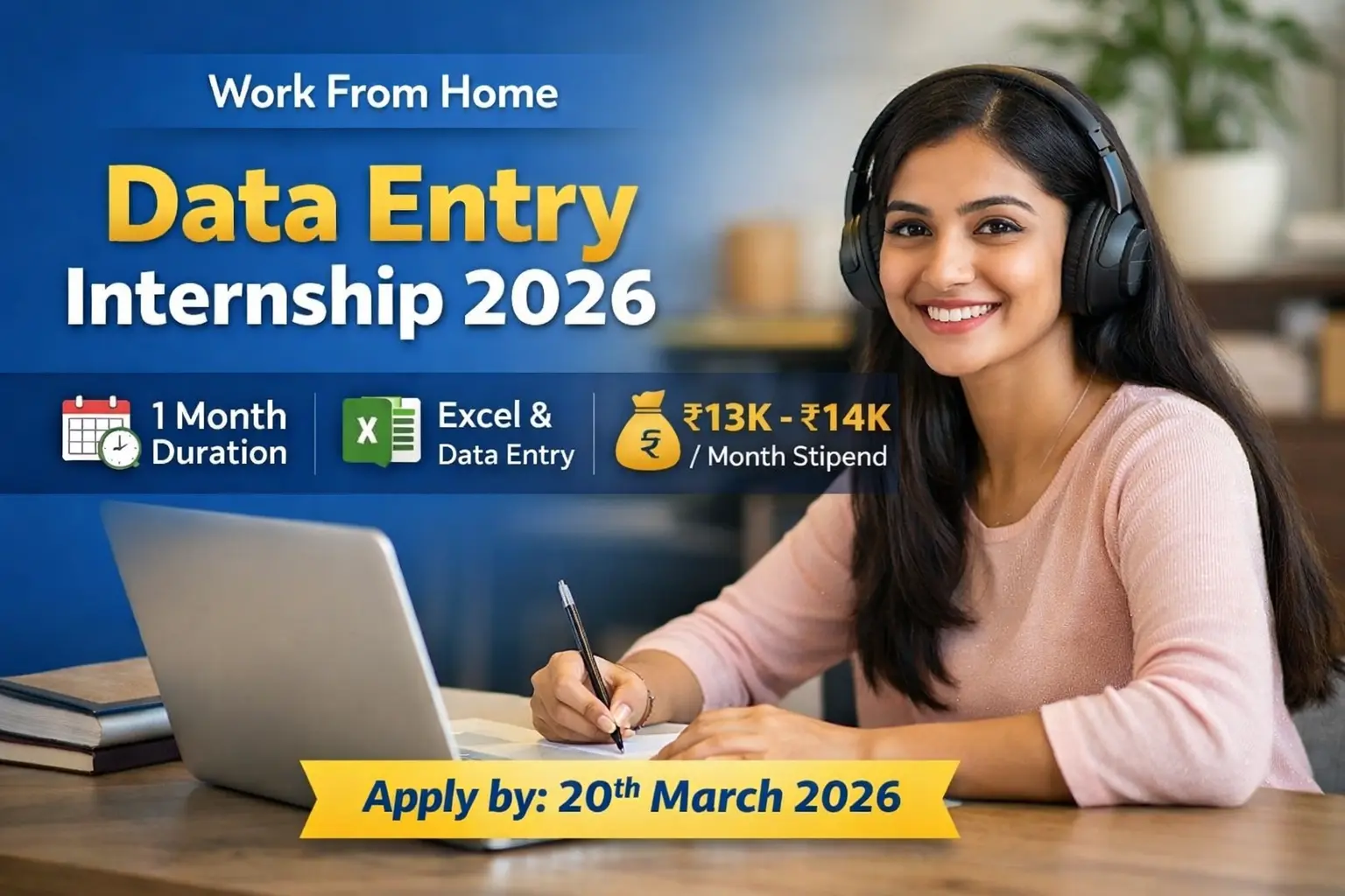 Work From Home Data Entry Internship 2026