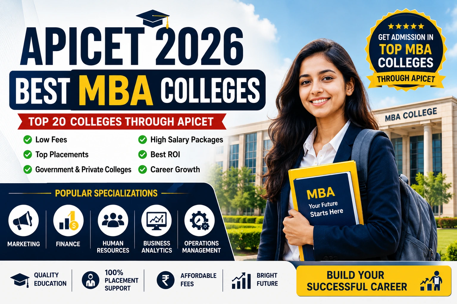 Top 20 MBA Colleges Through APICET 2026