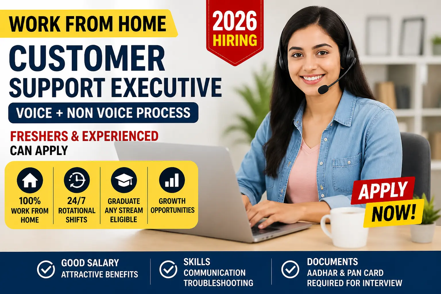 Work From Home Customer Support Executive Job 2026