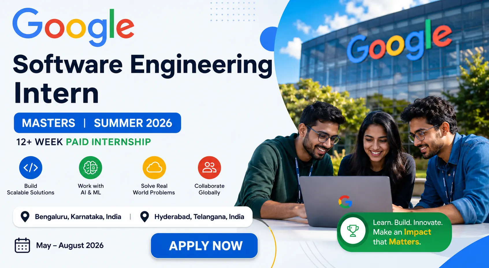 Google Careers Software Engineering Intern Summer 2026