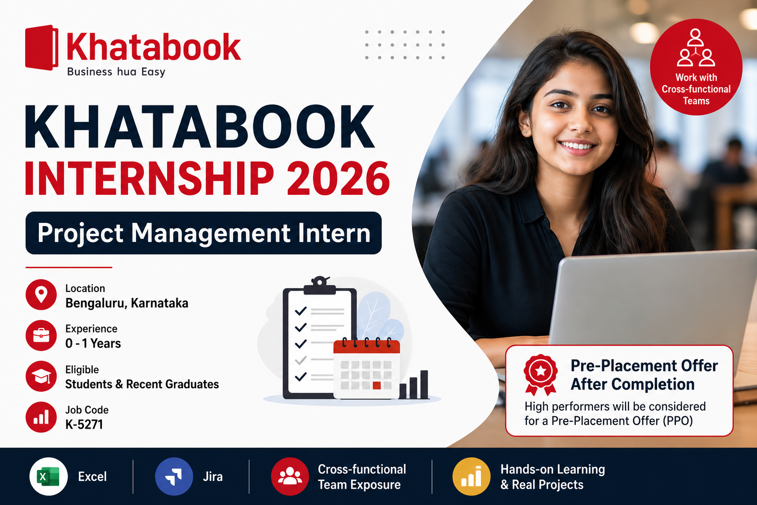 Khatabook Internship 2026 in Bengaluru