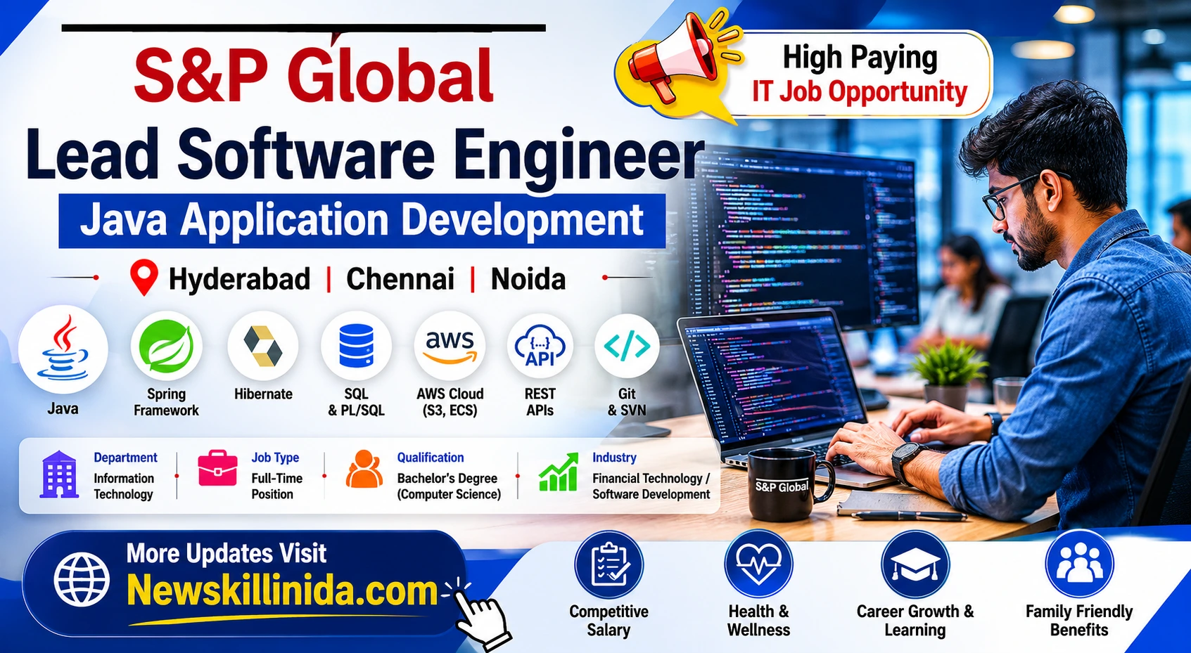 Lead Software Engineer – Java Application Development Jobs 2026 -High Salary IT Jobs in Hyderabad, Chennai & Noida