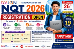 TCS iON NQT 2026 Registration