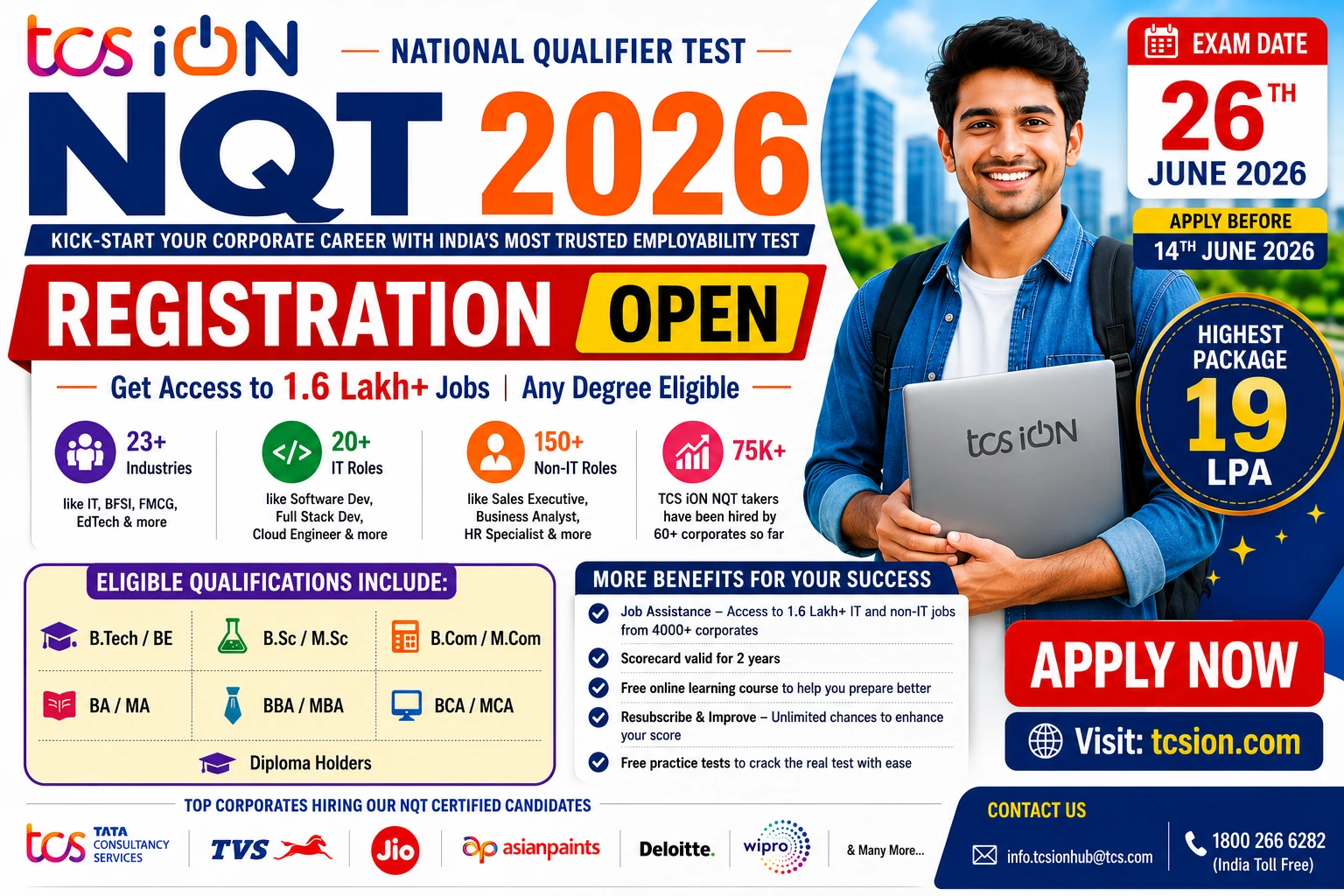 TCS iON NQT 2026 Registration
