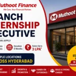Muthoot Finance Branch Internship Executive Recruitment 2026
