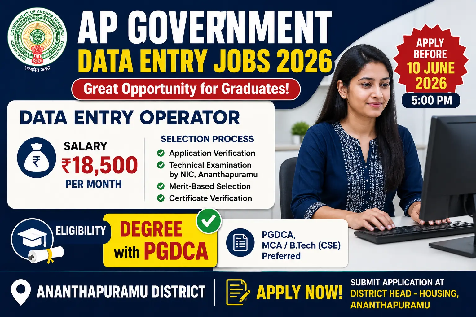 AP Government Data Entry Jobs 2026