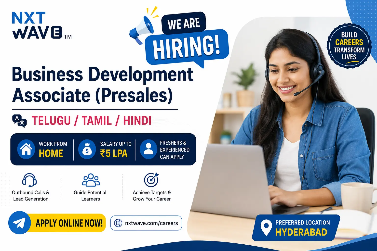 NxtWave Business Development Associate Recruitment 2026