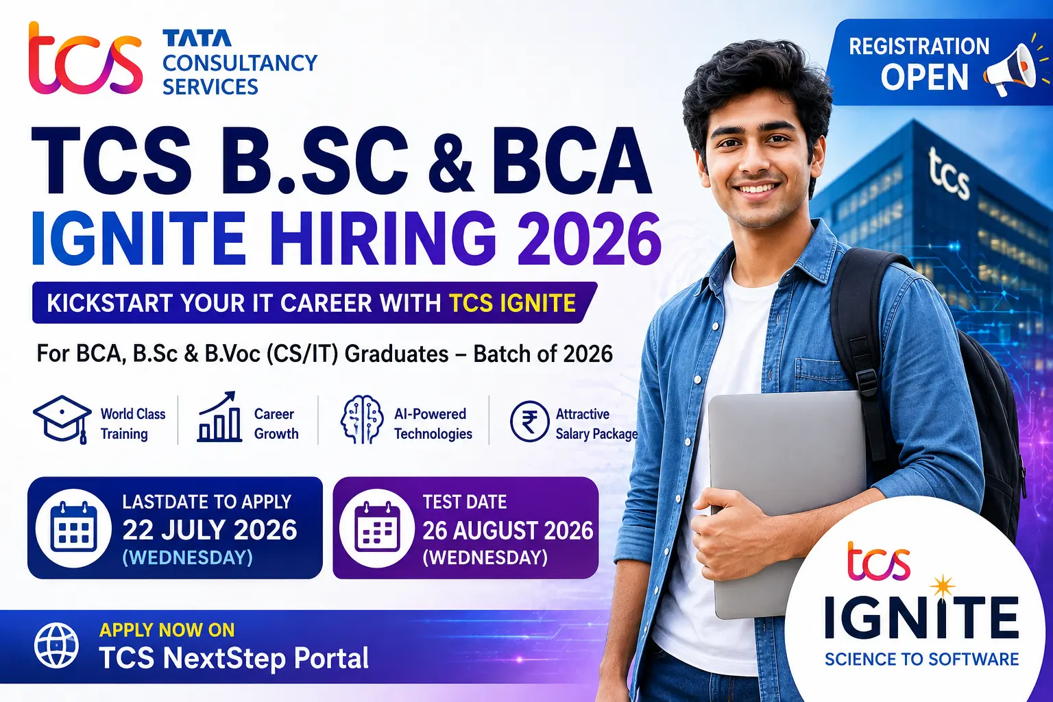 TCS B.Sc Ignite Hiring 2026