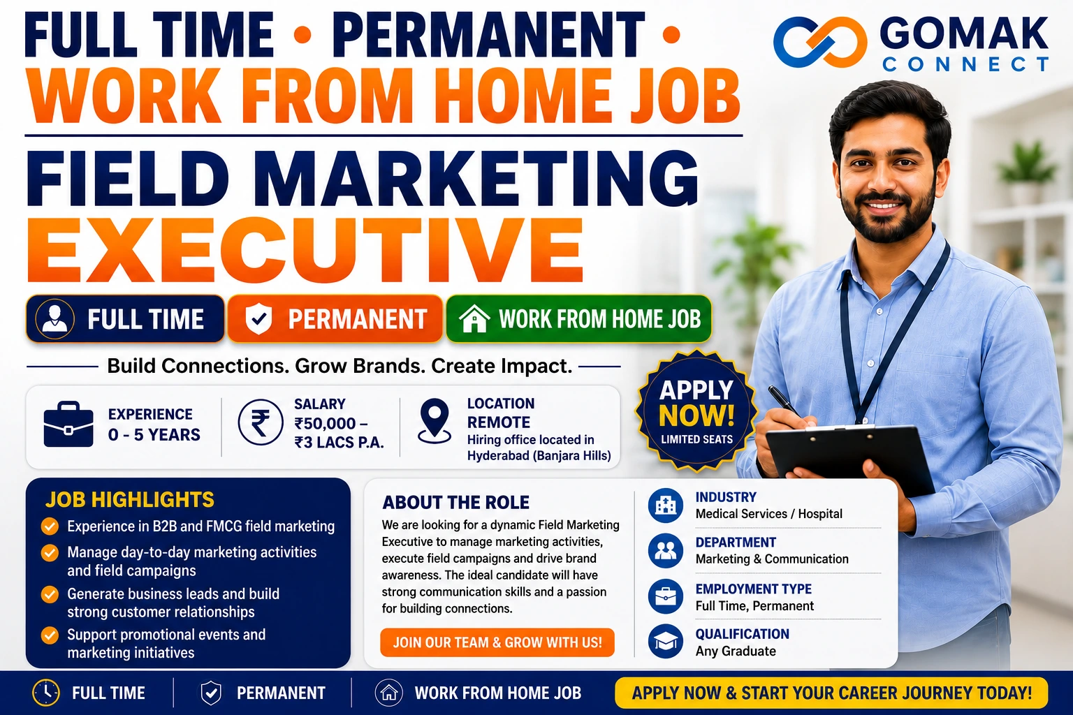 Field Marketing Executive Jobs 2026 at Gomak Connect – Remote Hiring