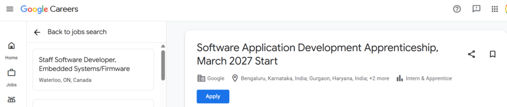 Google Software Application Development Apprenticeship 2027 – Apply for 12-Month Paid Apprenticeship in Bengaluru & Gurgaon 3 Google Software Application Development Apprenticeship 2027