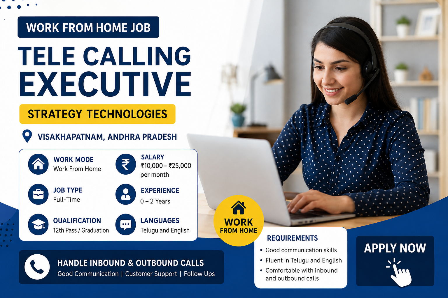 Tele Calling Executive Job in Visakhapatnam
