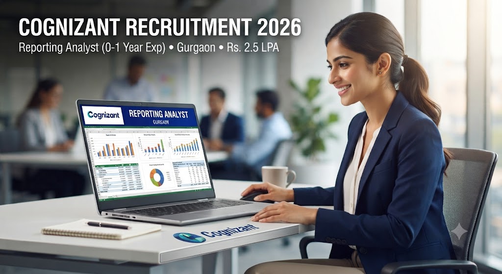 Cognizant Recruitment 2026: Reporting Analyst Gurgaon Openings