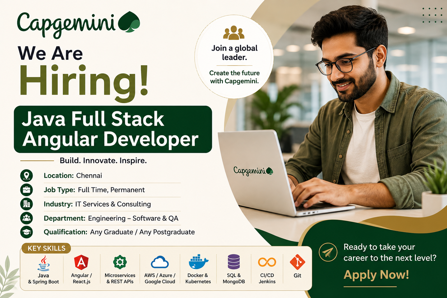 Capgemini Java Full Stack Developer