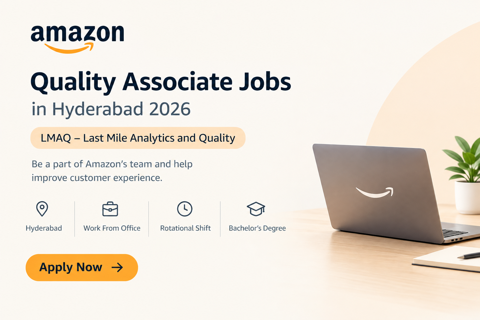 Amazon Quality Associate Jobs in Hyderabad 2026